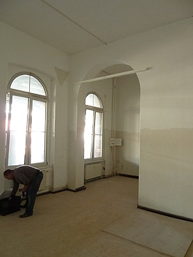 Vor Beginn der Arbeiten