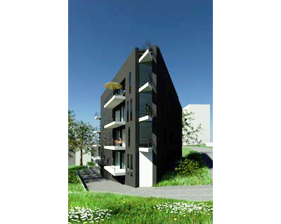 Straßenansicht - Rendering