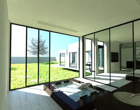 Rendering Wellnessbereich